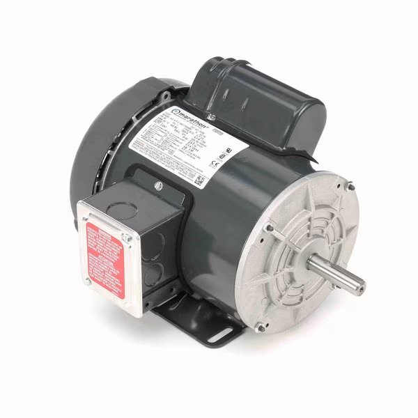 General Purpose Motor, 0.75 HP, 1 phase, 1800 RPM, 115/208-230 V, 56 Frame, TEFC, Marathon, Mfr#: G356